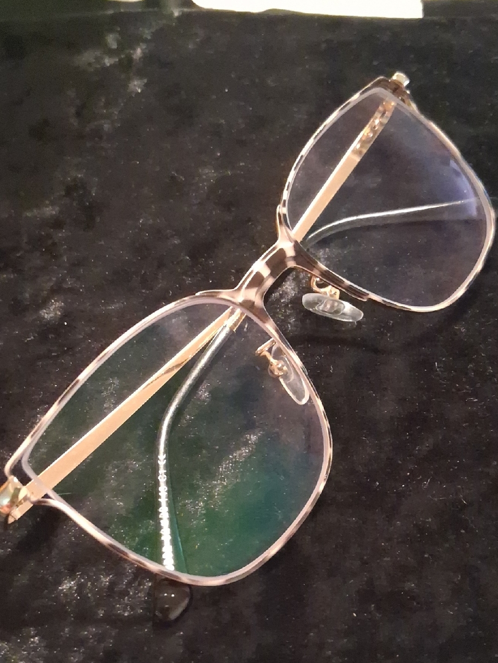 Women's Gold & Tortise Matte Square Frame Glasses - Unbranded